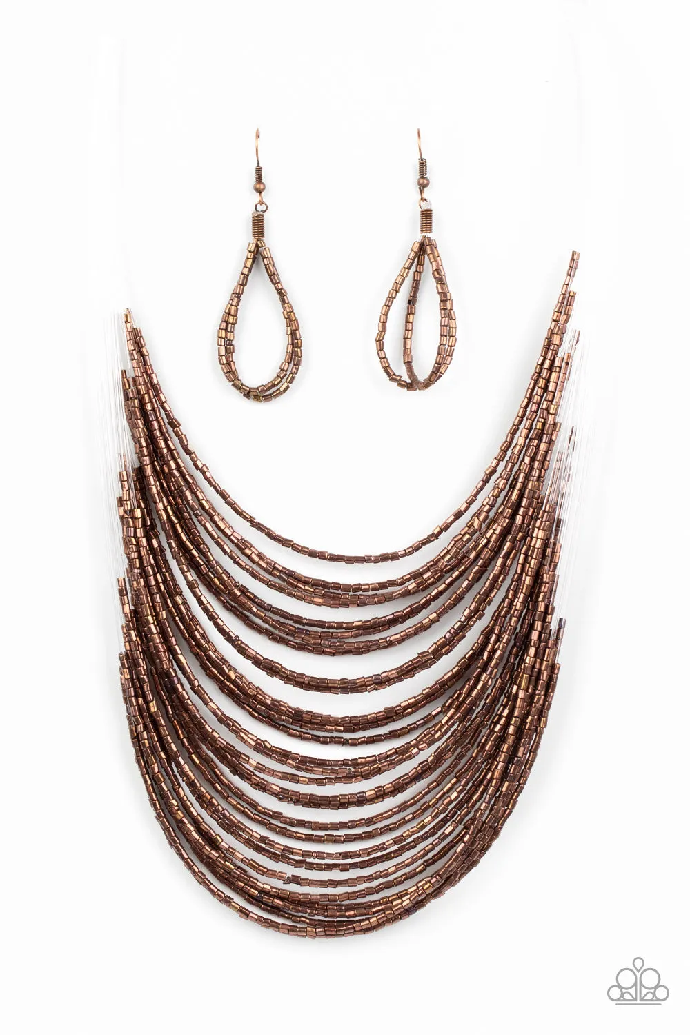 Paparazzi - Catwalk Queen - Copper  - Seed Bead Necklace