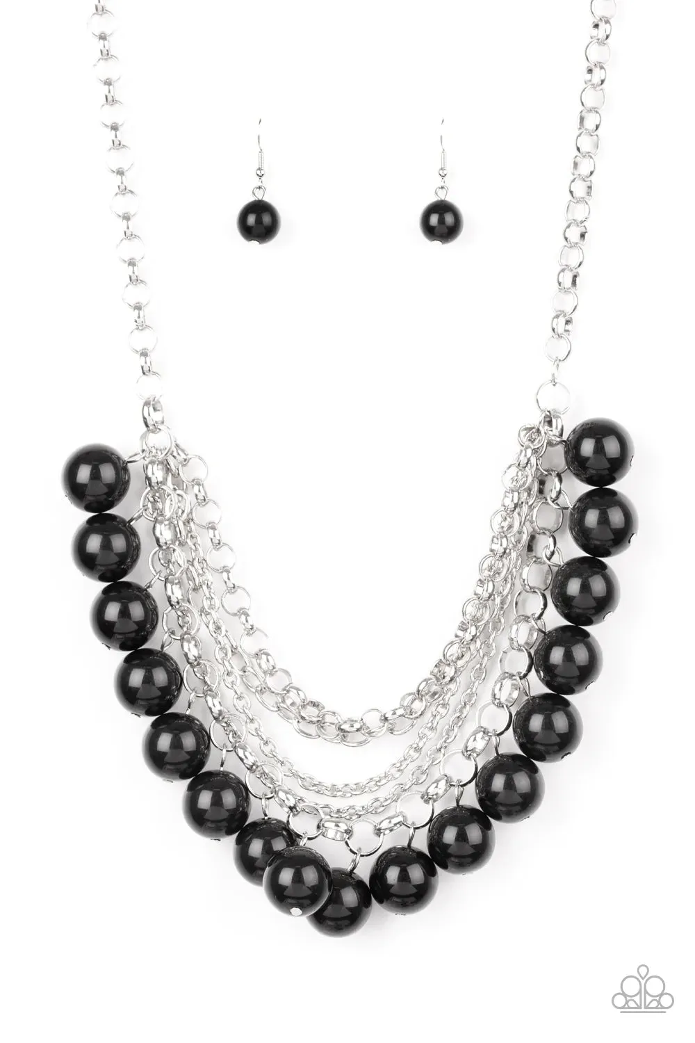 Paparazzi - One Way Wall Street - Black Necklace