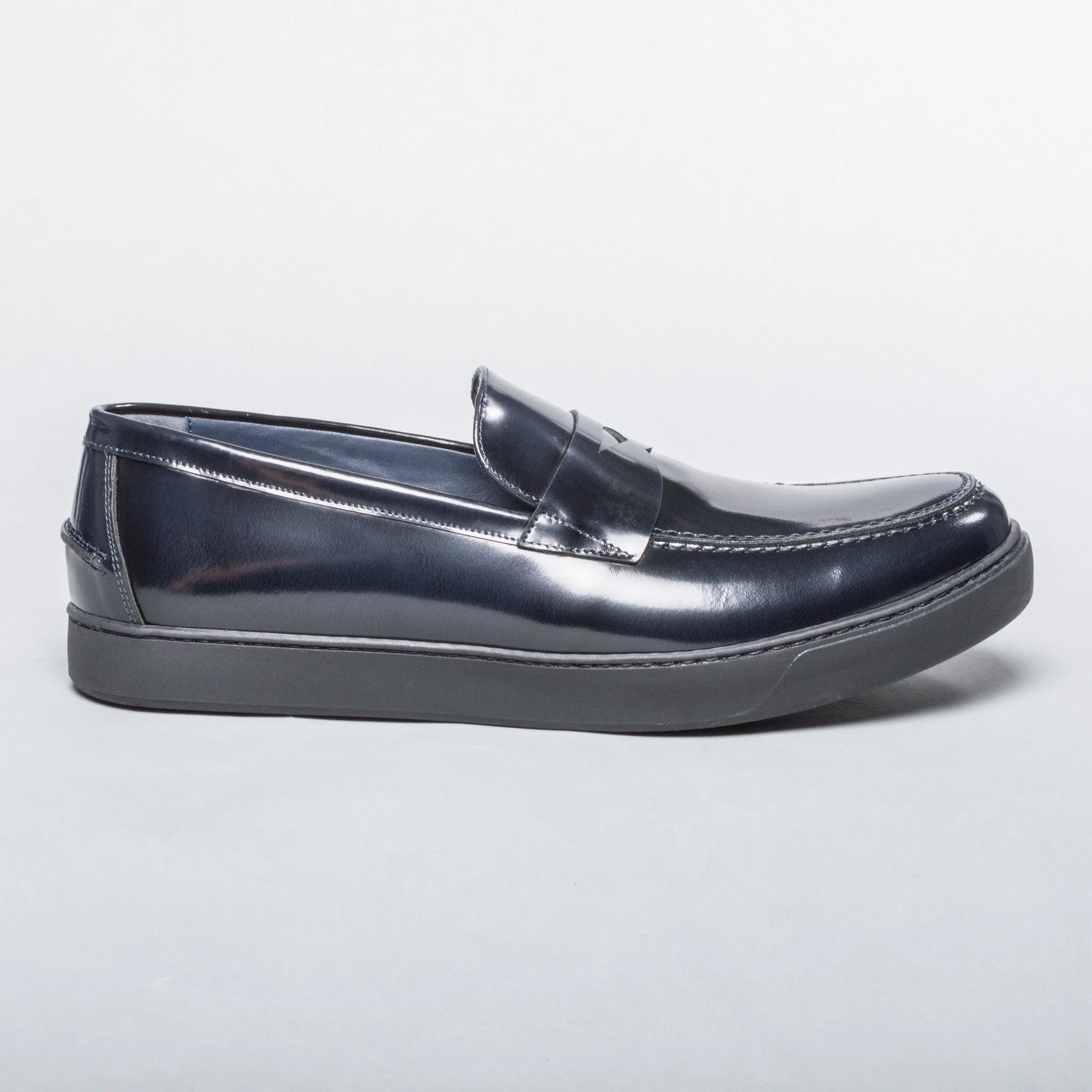 Patent Leather Loafer - Navy