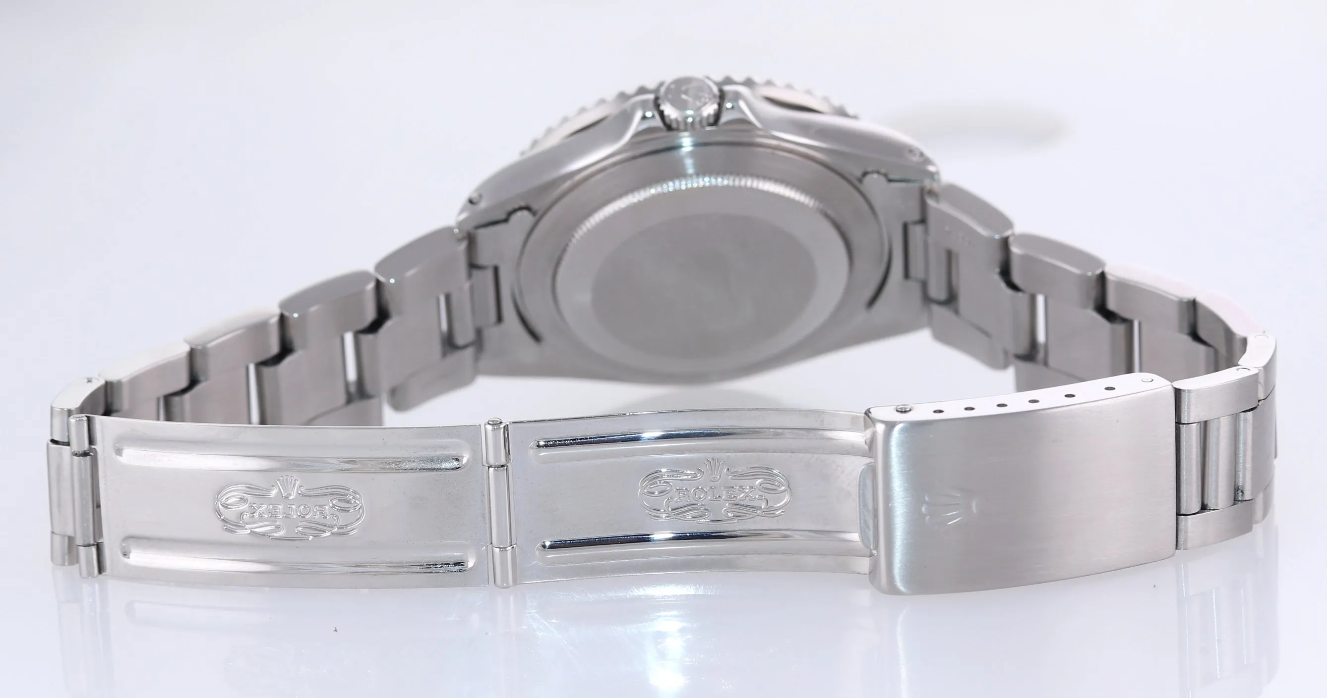 PATINA Rolex GMT-Master Tritium Pepsi Blue Red Steel 40mm Watch 16710