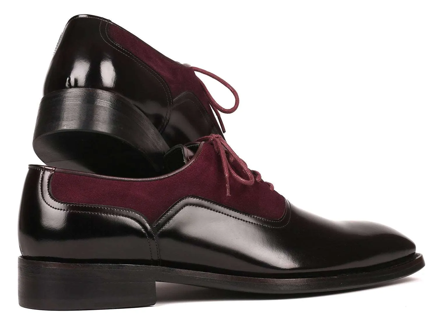 Paul Parkman Burgundy & Black Oxfords