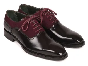 Paul Parkman Burgundy & Black Oxfords