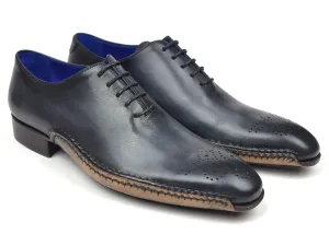 Paul Parkman Men's Opanka Construction Oxfords in Anthracite Gray