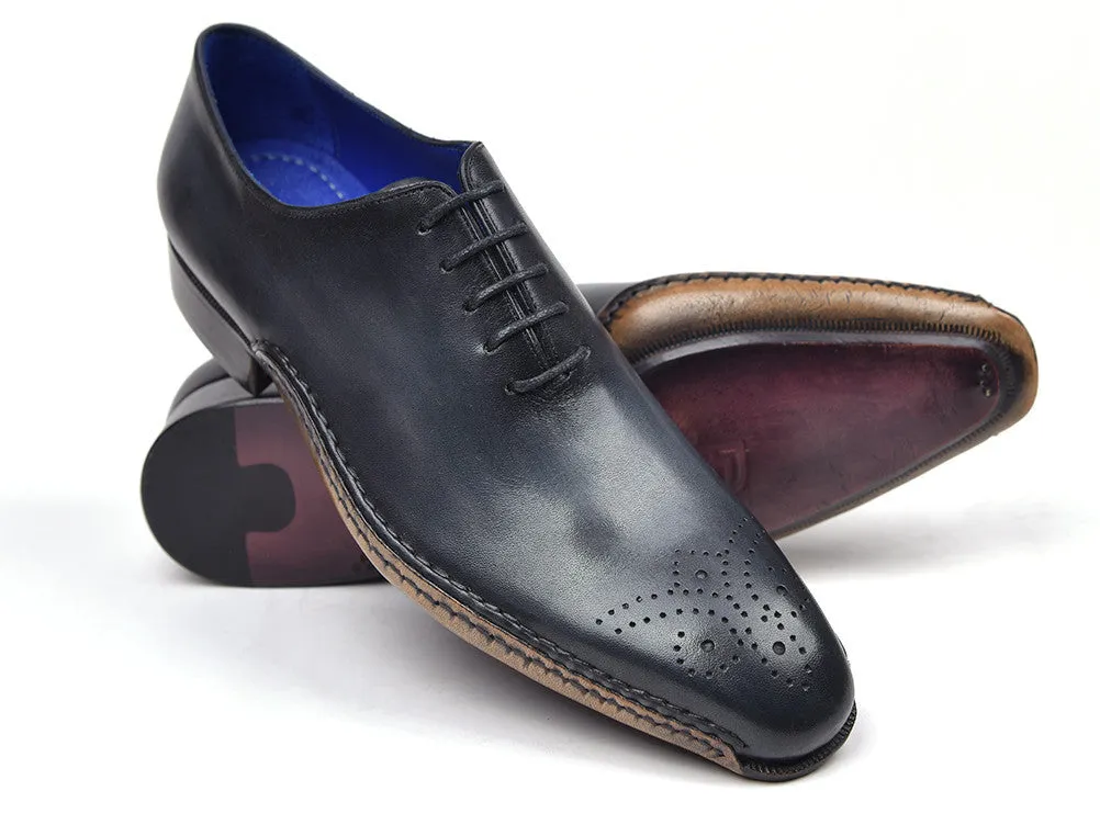 Paul Parkman Men's Opanka Construction Oxfords in Anthracite Gray