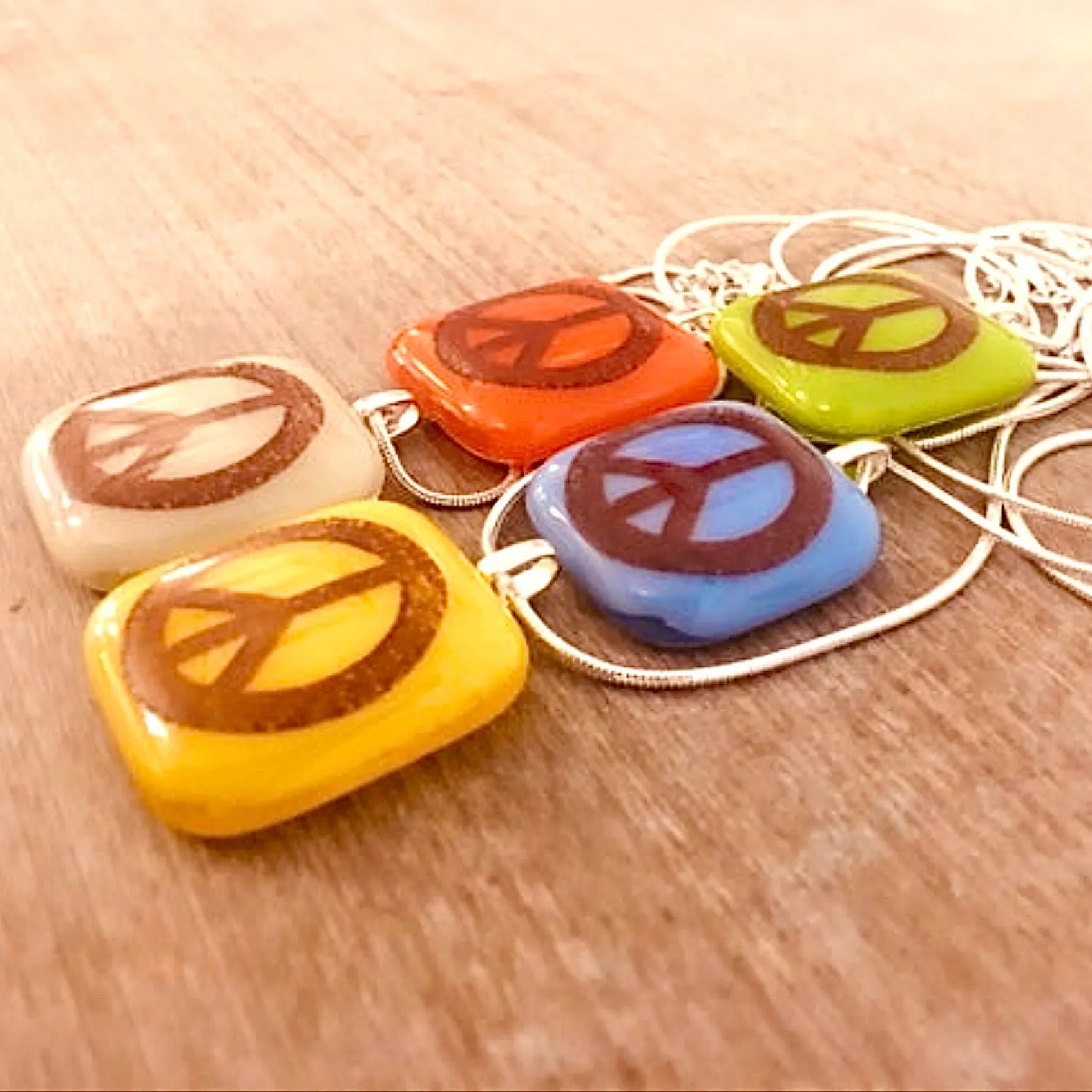 Peace Sign Symbol Necklace
