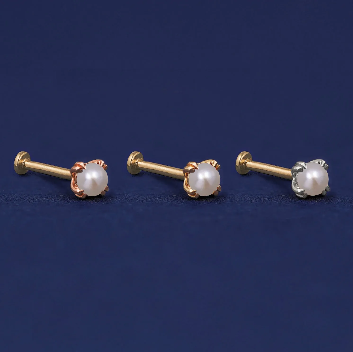 Pearl Flatback Piercing