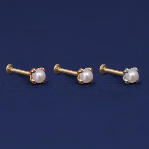 Pearl Flatback Piercing
