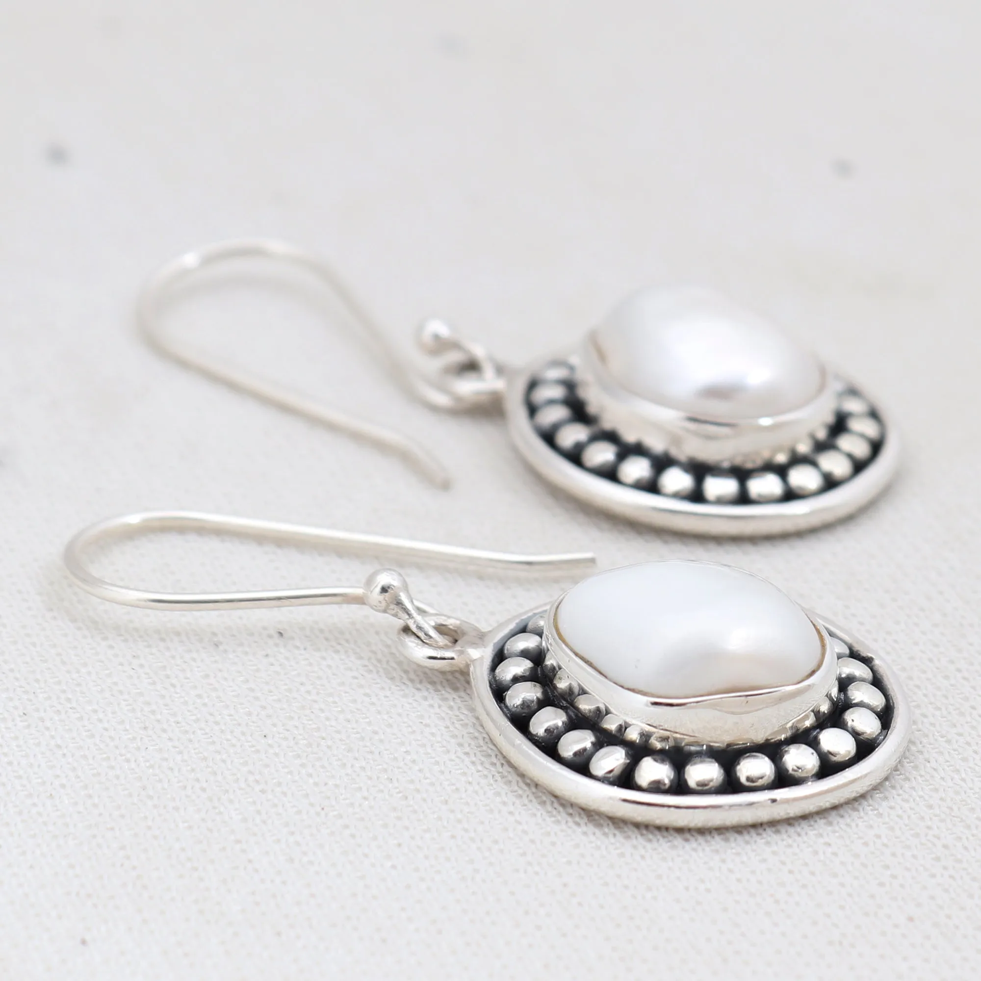 Pearl Silver Earring