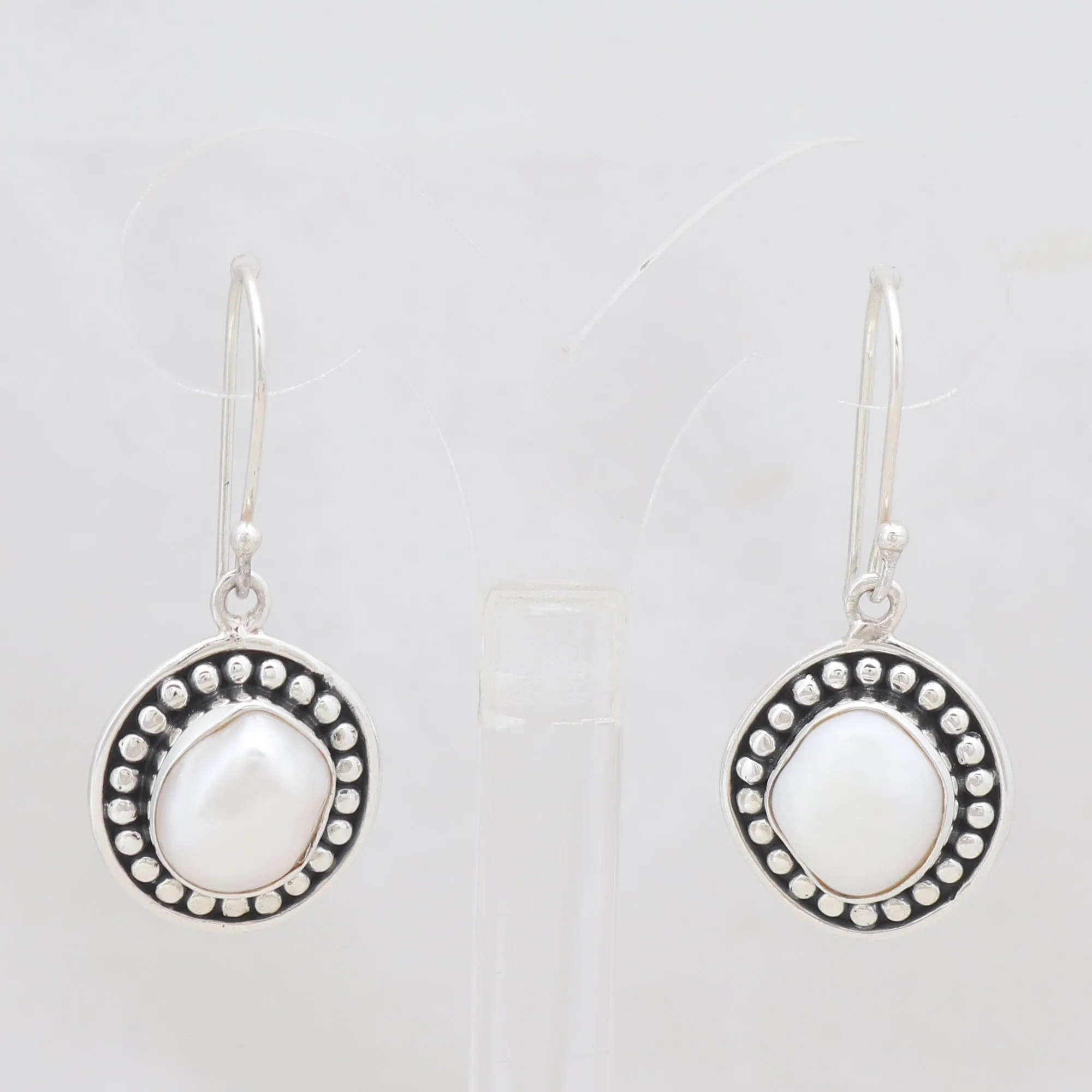 Pearl Silver Earring