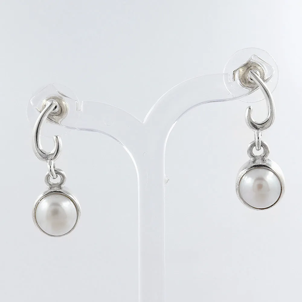 Pearl Silver Earrings
