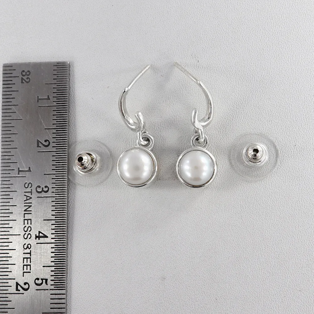 Pearl Silver Earrings