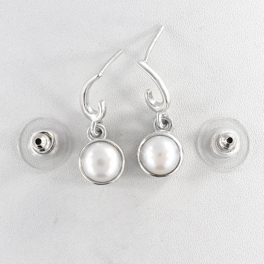 Pearl Silver Earrings