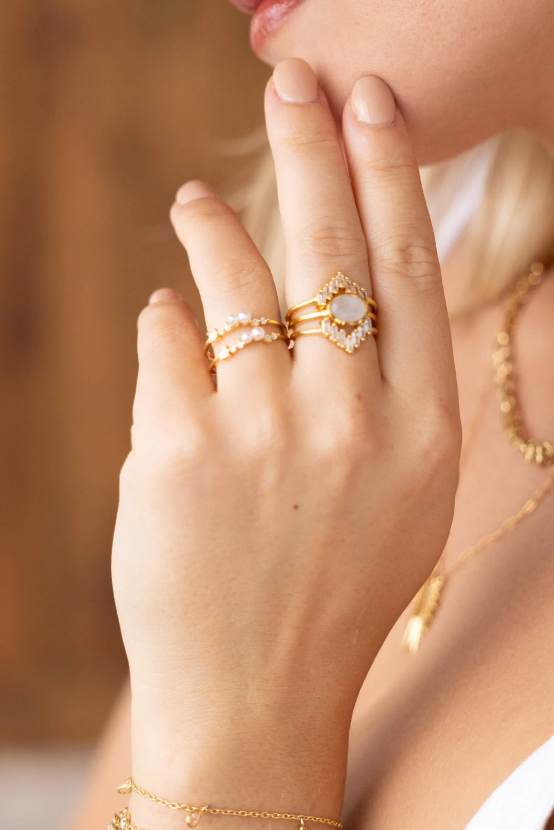 Pearl Wave Ring