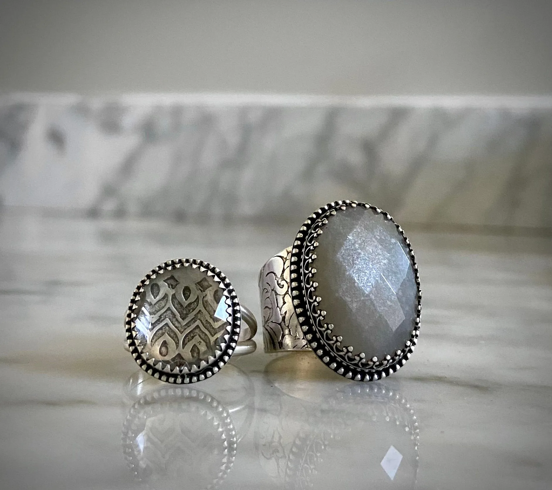 Peekaboo Quartz Ring