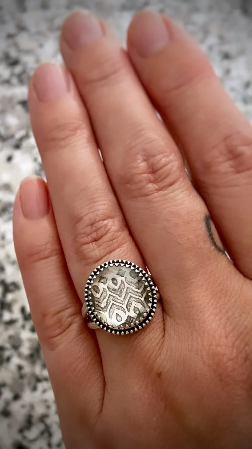 Peekaboo Quartz Ring