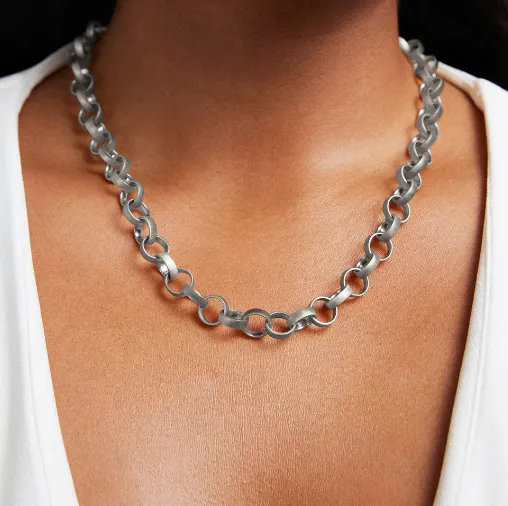 Petite Pave Statement Chain