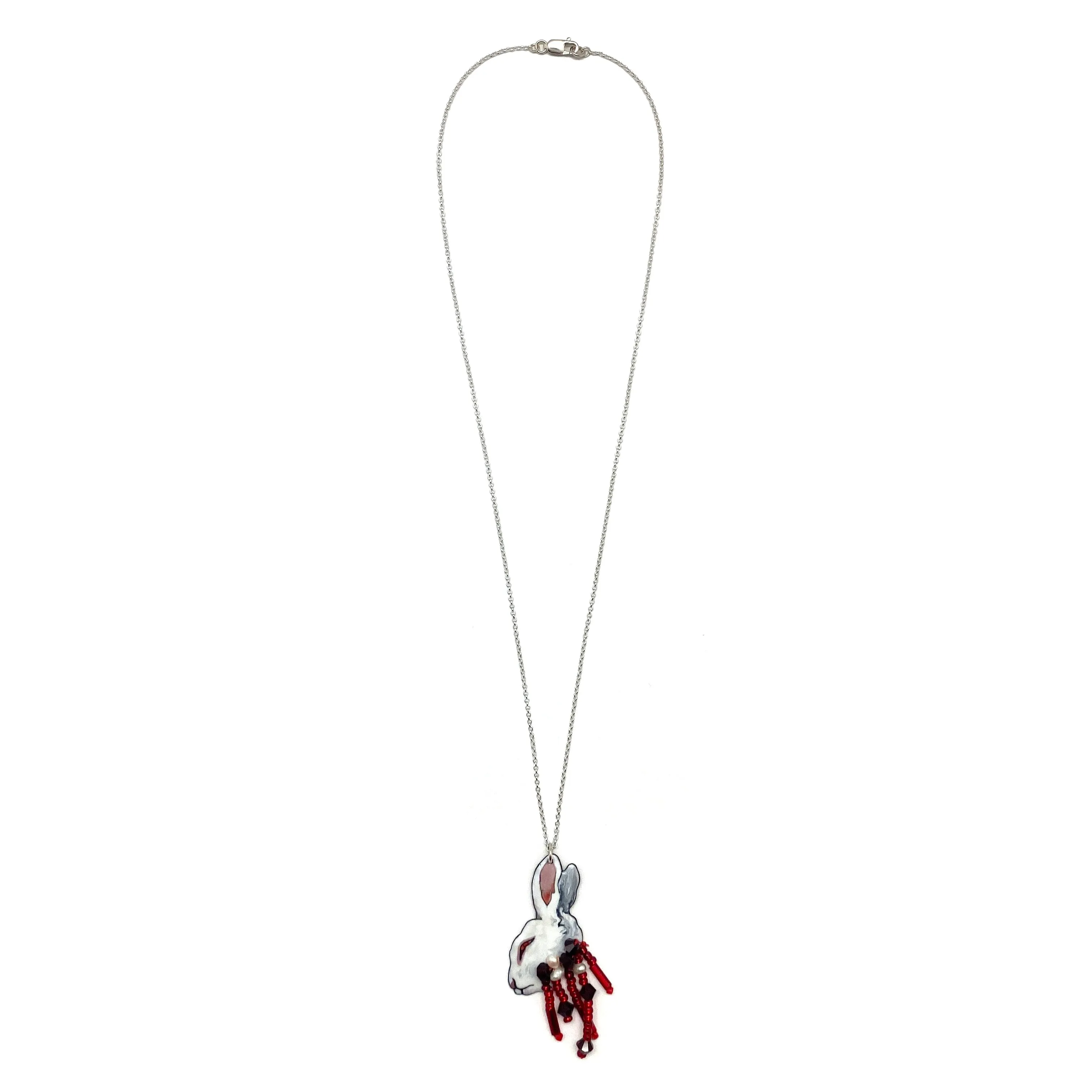Petite White Rabbit Pendant