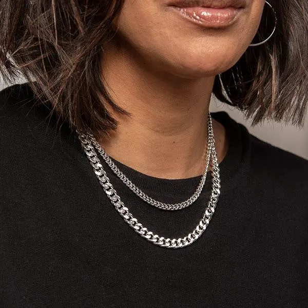 Pilgrim 2-in-1 Necklace Set Water // SILVER
