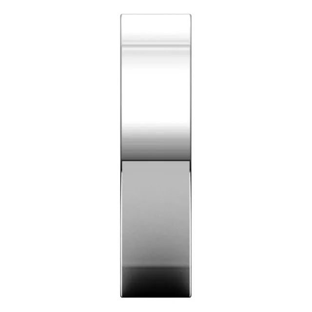 Platinum 5 mm Square Comfort Fit Wedding Band