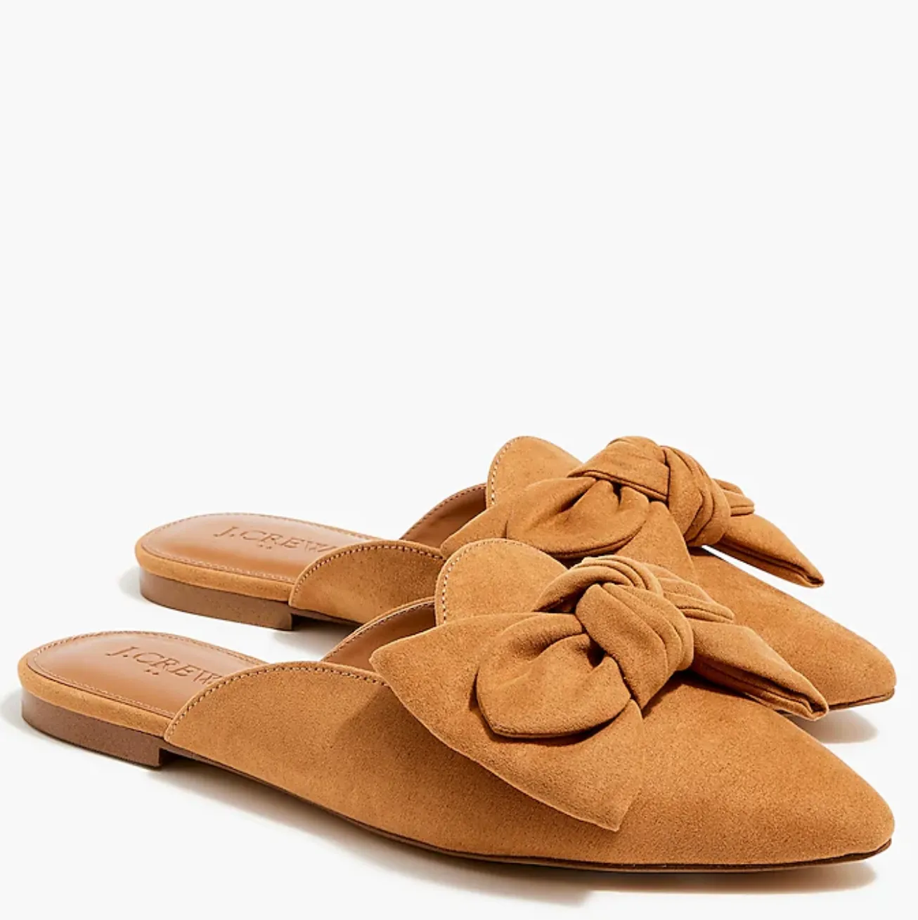 Pointed-toe loafer mules