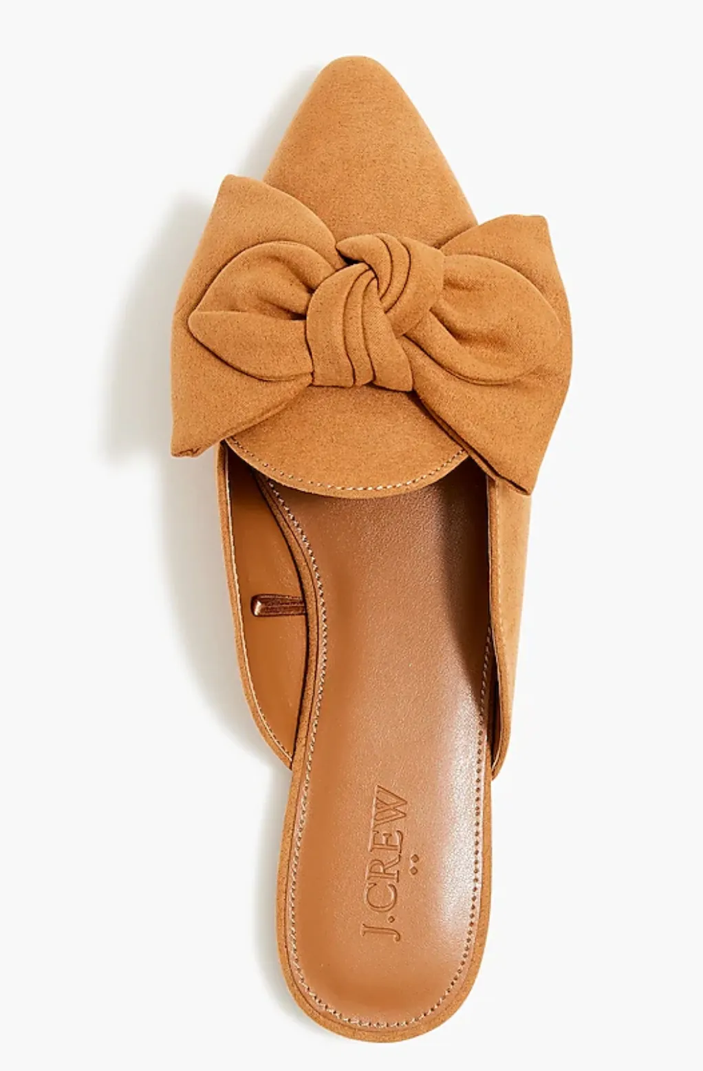 Pointed-toe loafer mules