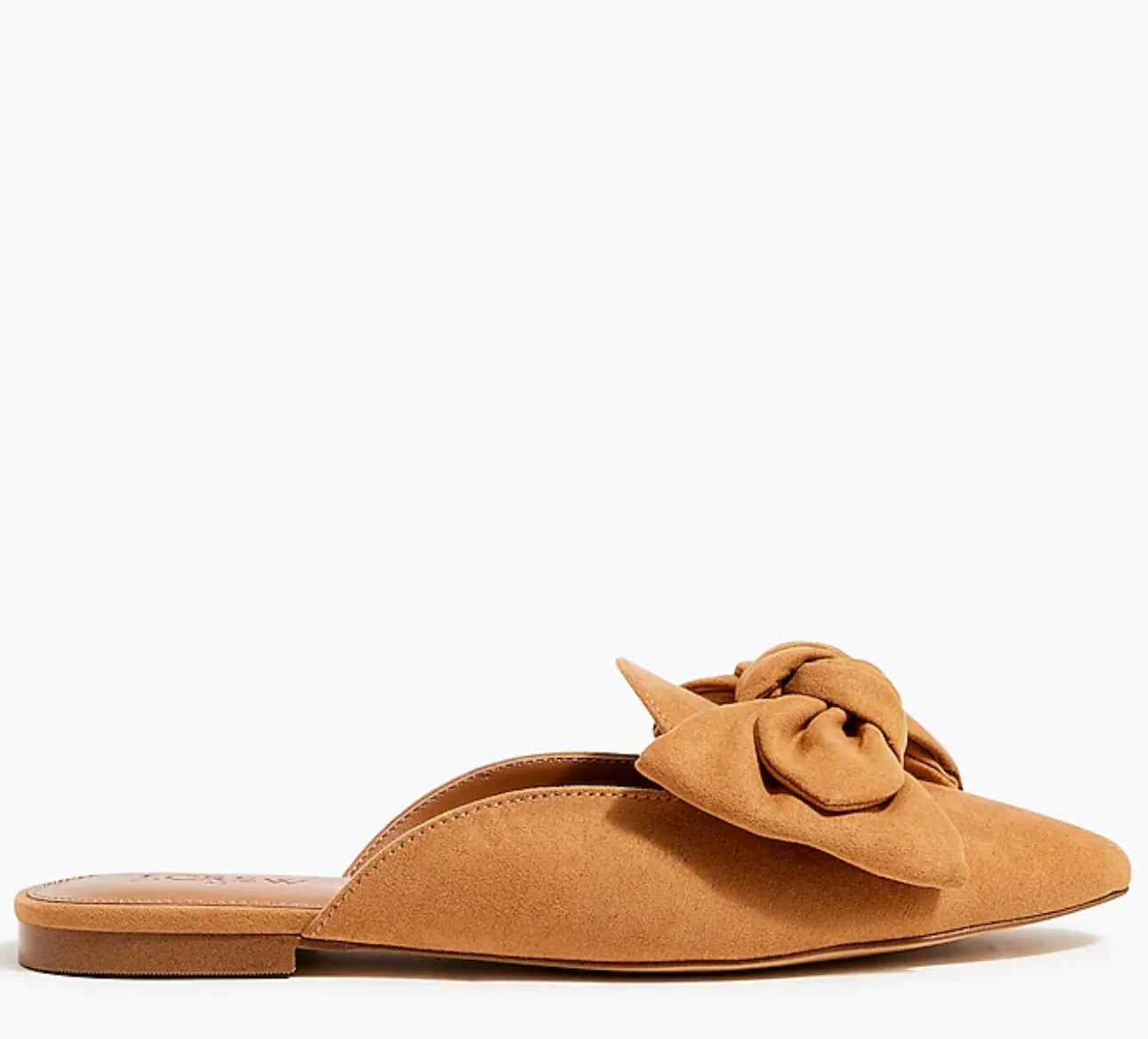 Pointed-toe loafer mules