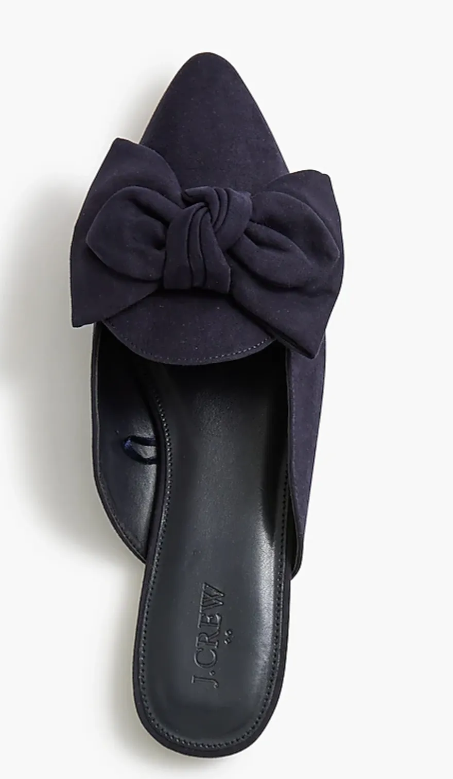 Pointed-toe loafer mules