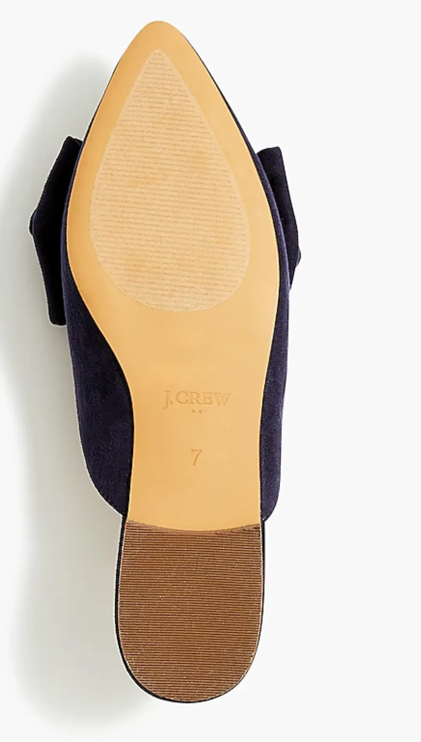 Pointed-toe loafer mules