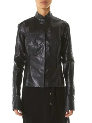 Polished Leather Jacket (JW170-NL-0-4-BLACK)