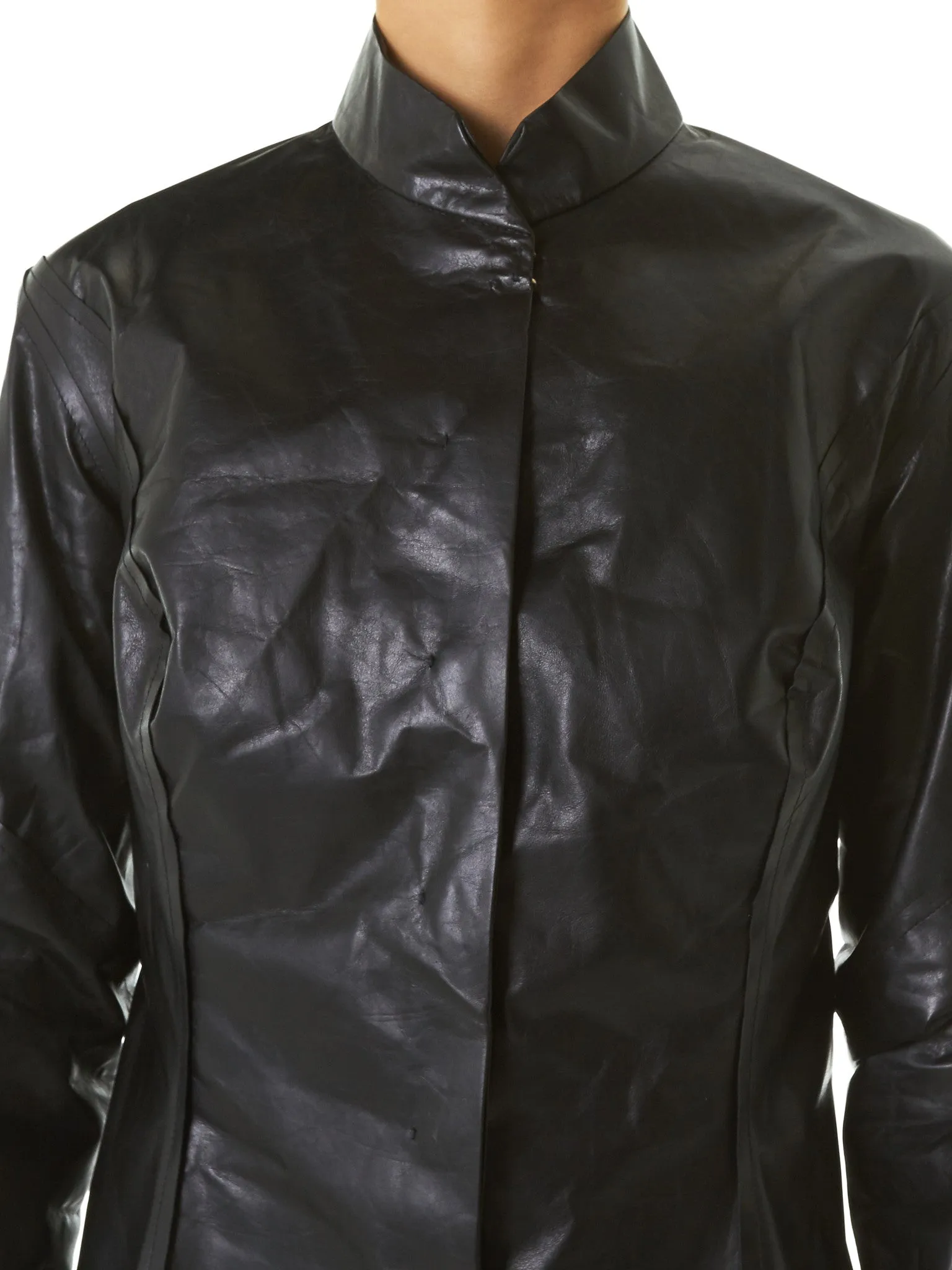Polished Leather Jacket (JW170-NL-0-4-BLACK)