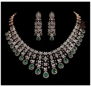 Polki diamond necklace polki jewelry diamond jewelry silver jewelry indian wedding jewelry south indian gold jewelry designs -SHABURIS