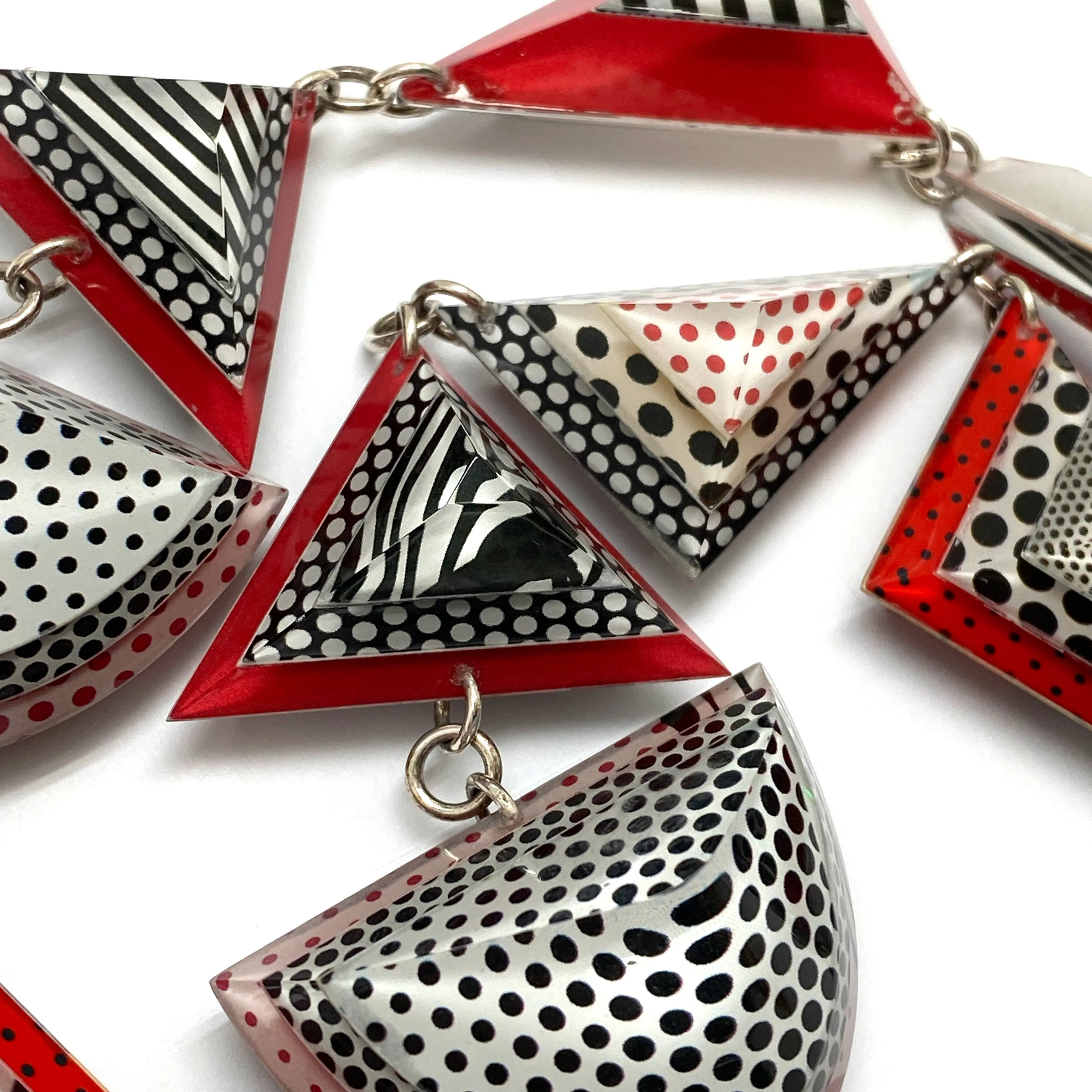 Pop Art Geometric Statement Necklace