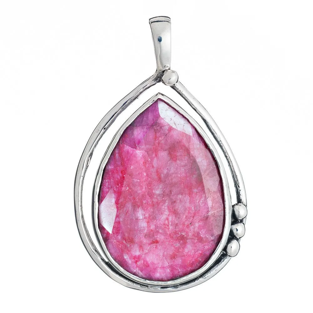 Poppy Pendant Large in various gemstones