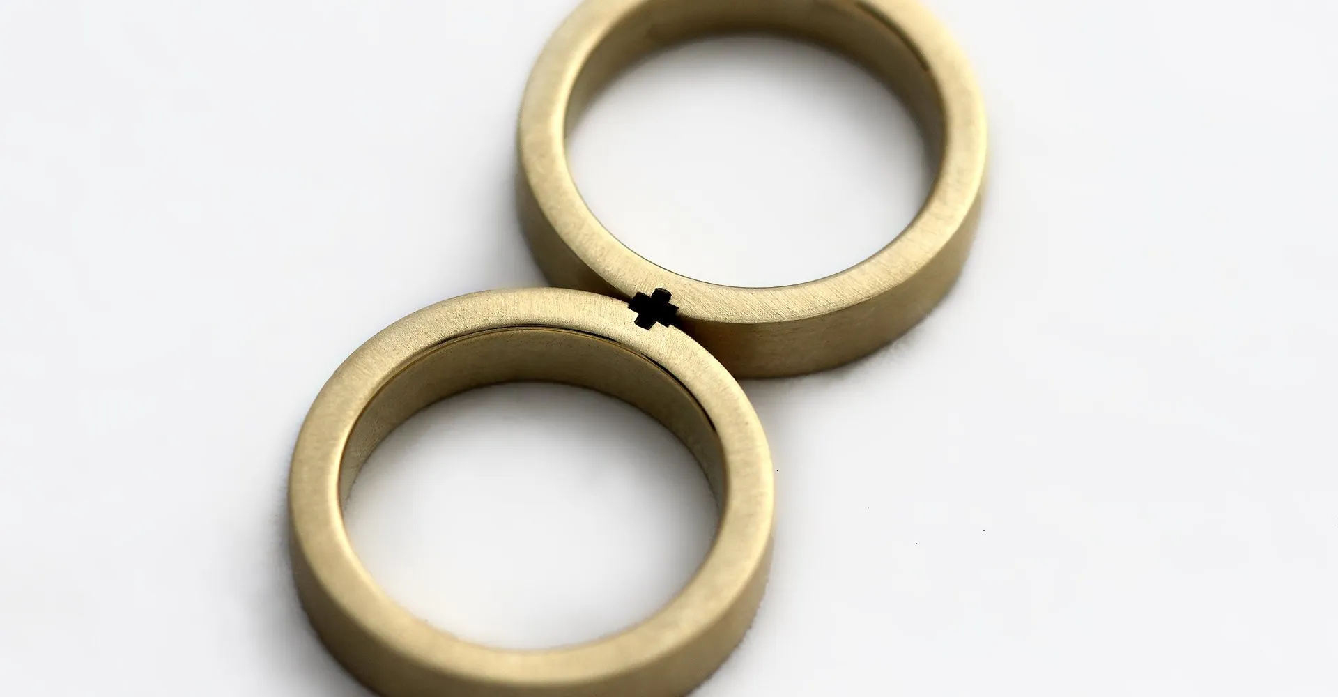 Promise rings for couples matching set