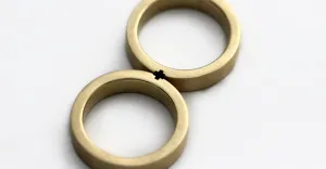Promise rings for couples matching set