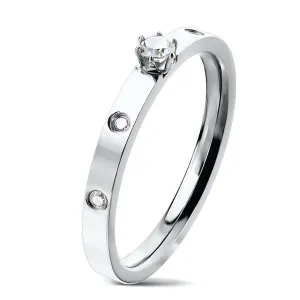 'Promises Kept' Prong Set Center CZ Ring (#c024)