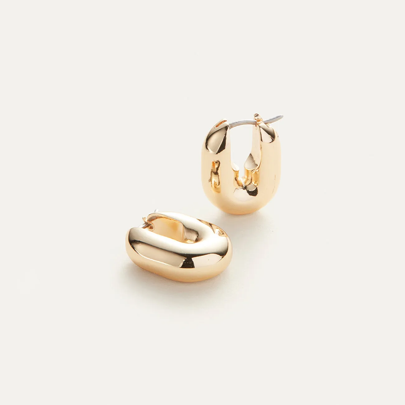 Puffy U-Link Earrings