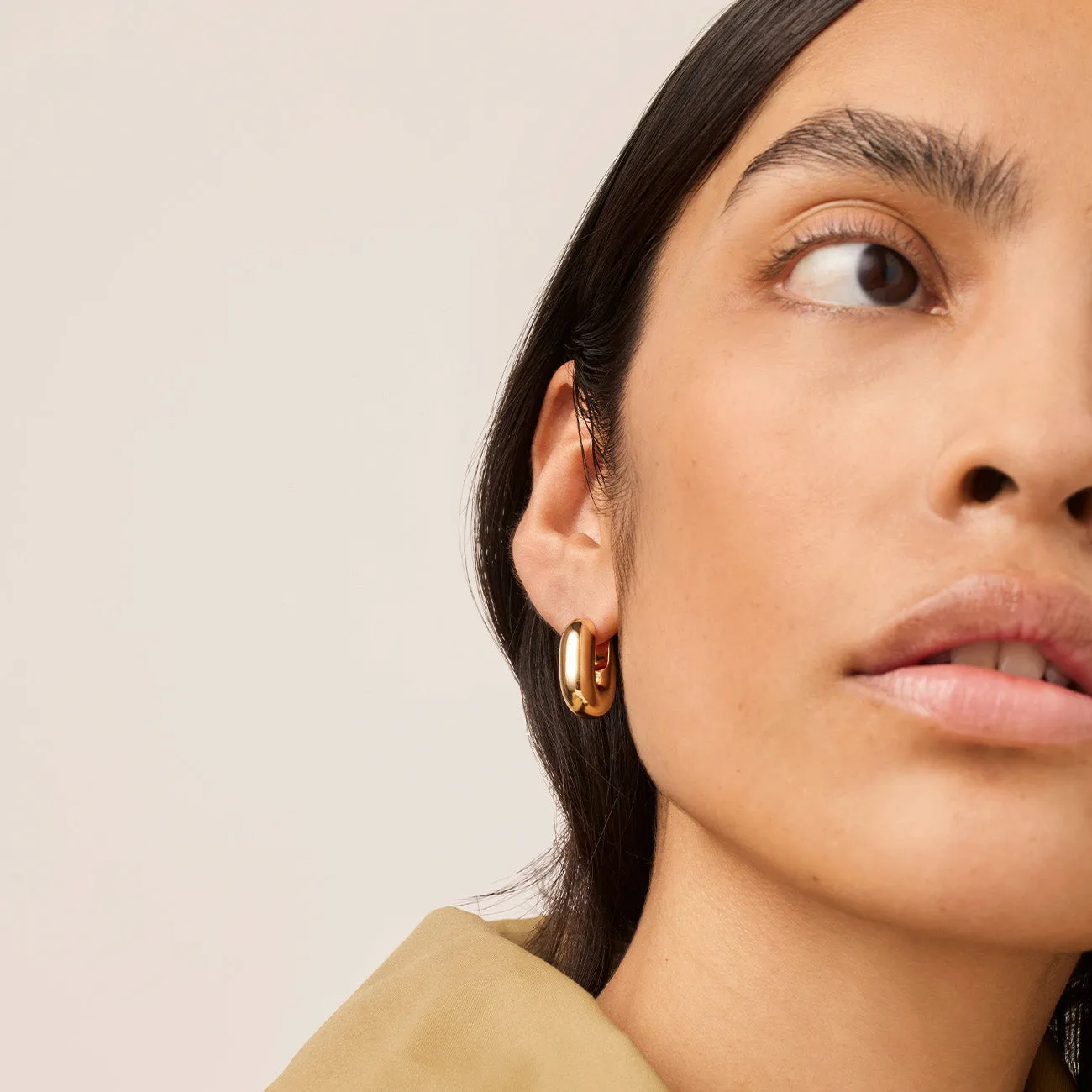 Puffy U-Link Earrings