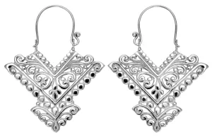 Pura Silver Earrings #6 Large