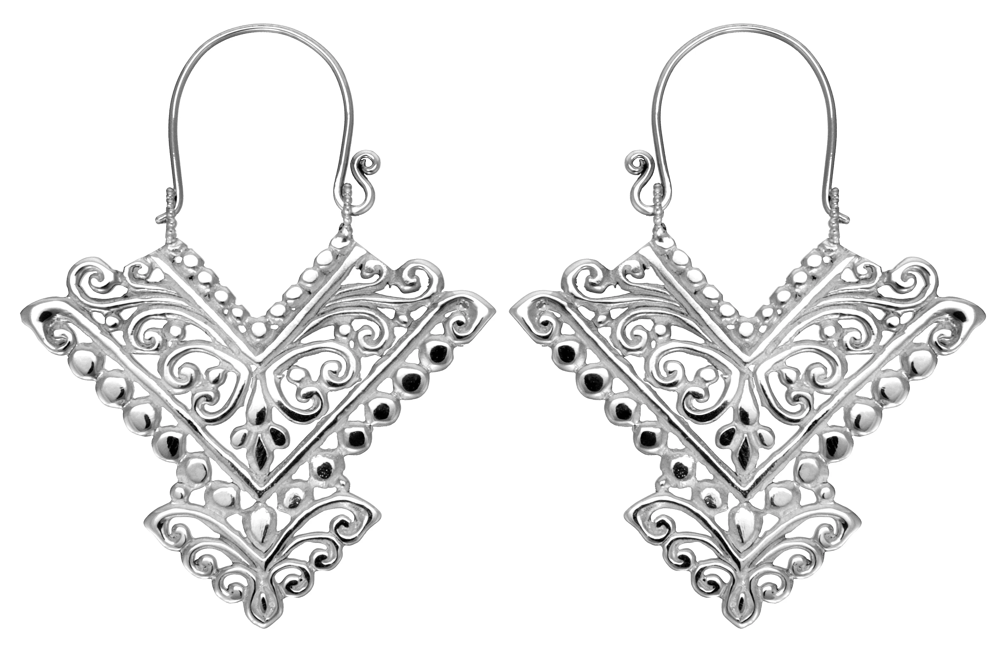 Pura Silver Earrings #6 Large