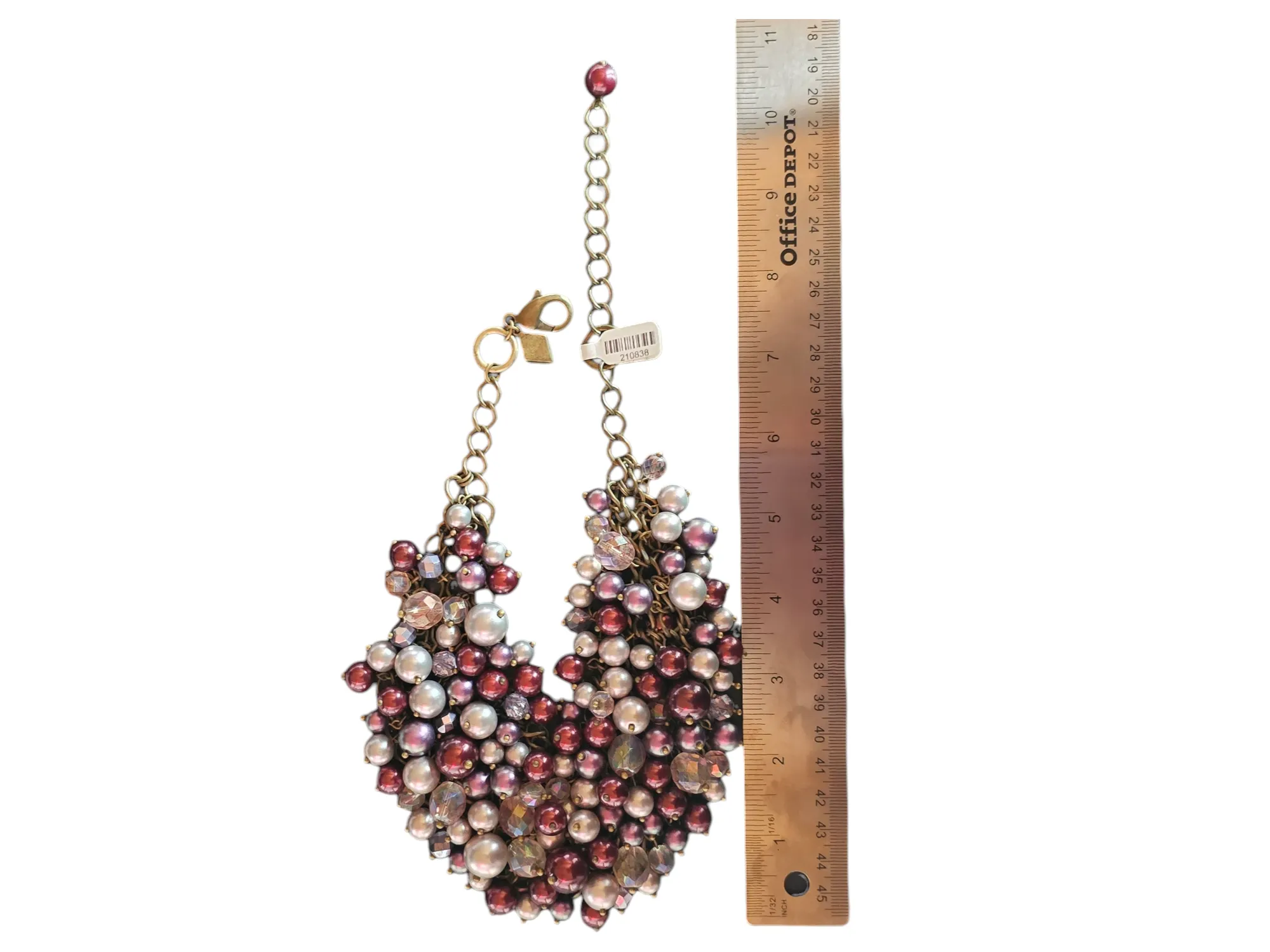 Purple Beaded Cluster Bib Necklace - Sequin/Nordstom