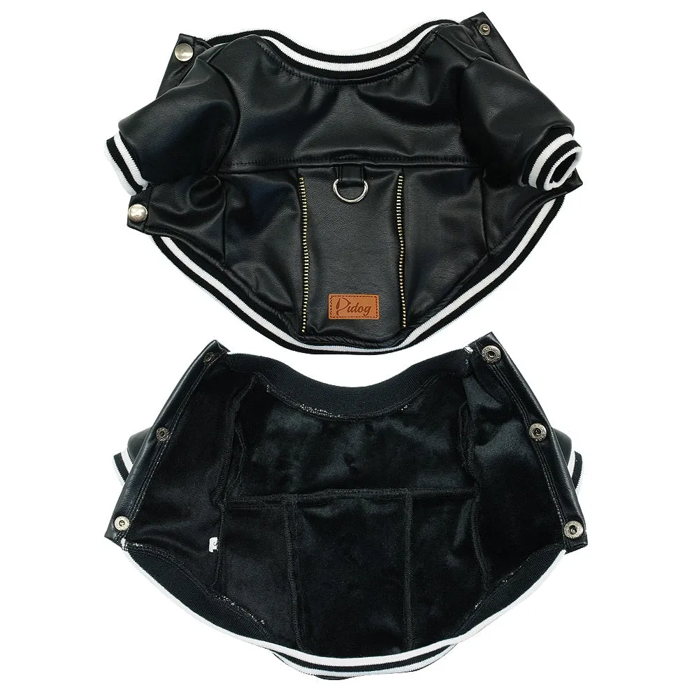"BAD BULLIE" Leather Dog  Jacket