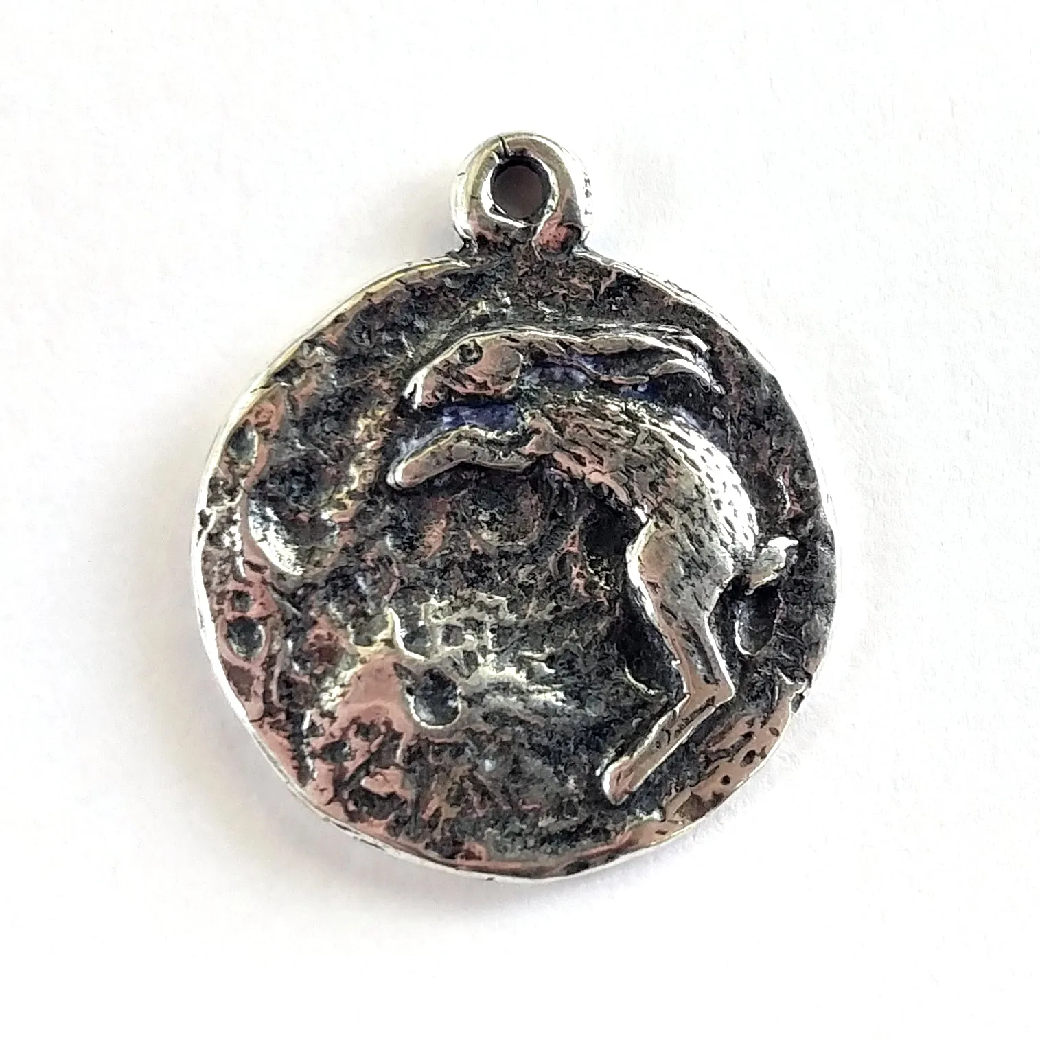 Rabbit in the Moon Sterling Silver Necklace