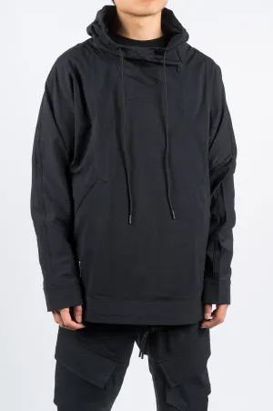 REIGNING CHAMP X JIDE OSIFESO KNIT STRETCH NYLON ANORAK BLACK