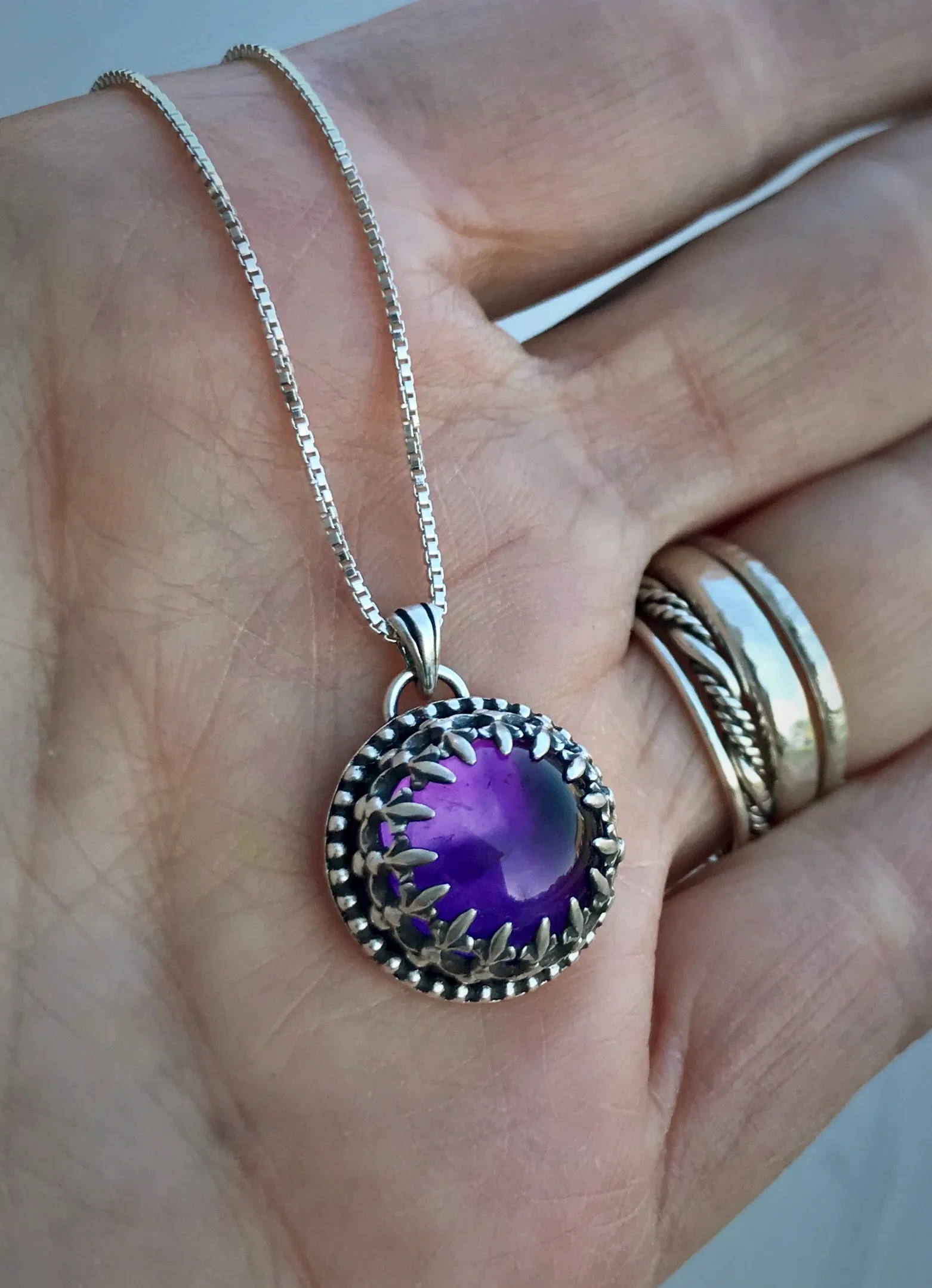 RESERVED: Amethyst Cocktail Necklace