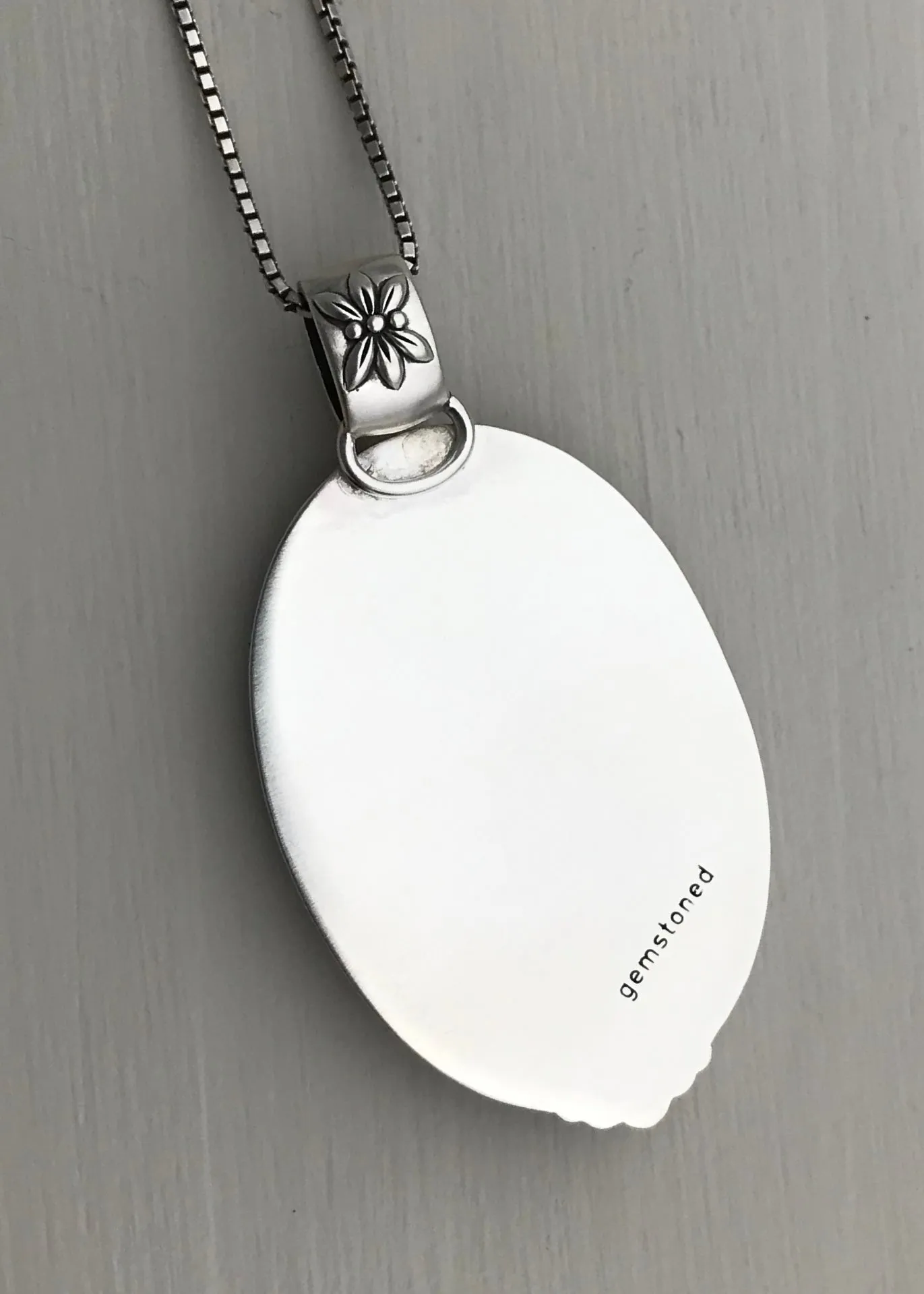 RESERVED: Coffee Bean Jasper Floral Pendant