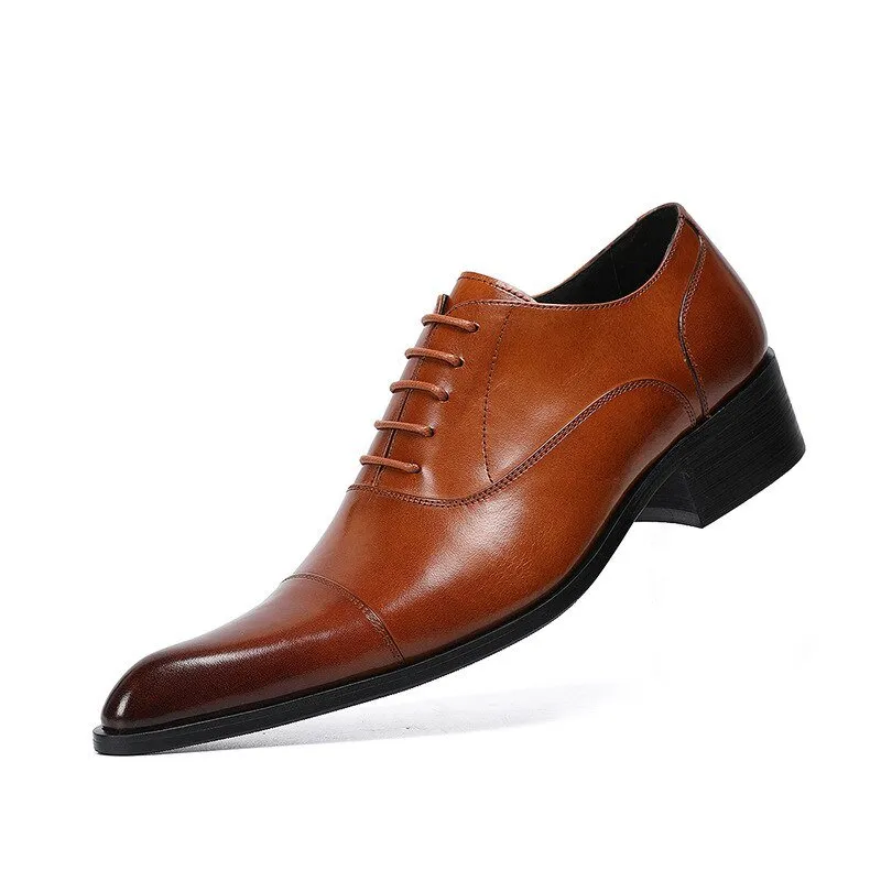 Retro Patent Leather Oxford Shoes for Men Plus Size