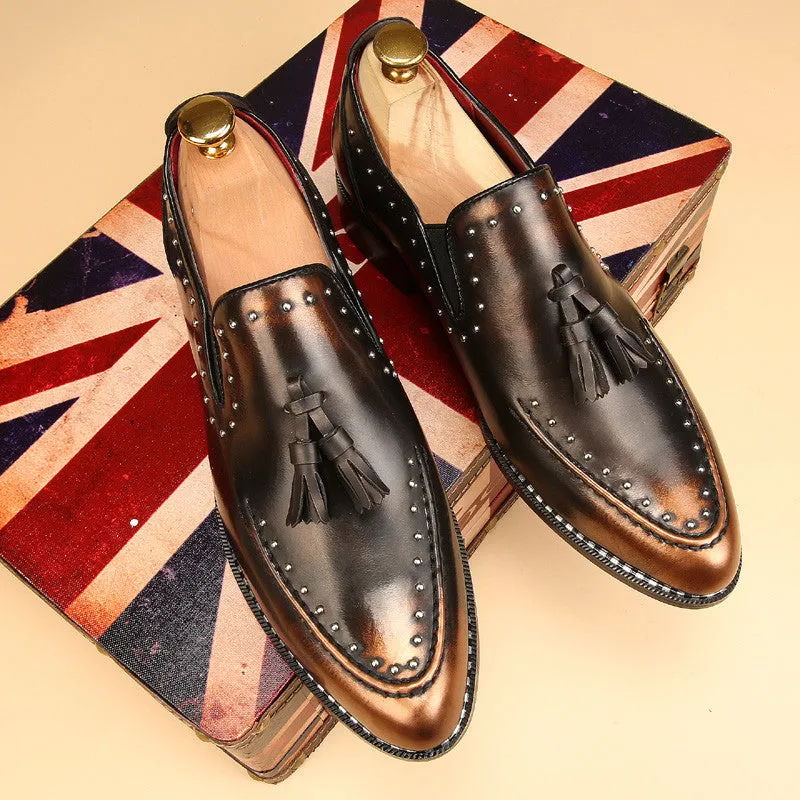 Retro Tassel Dress Shoes In 3 Colors