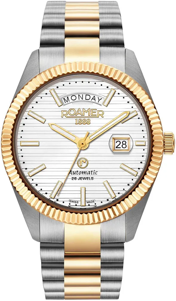 Roamer Primeline Daydate II White Watch