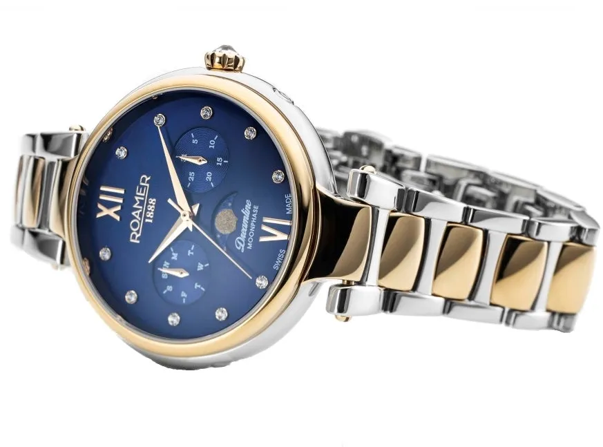 Roamer Watch Dreamline Blue MOP Moonphase